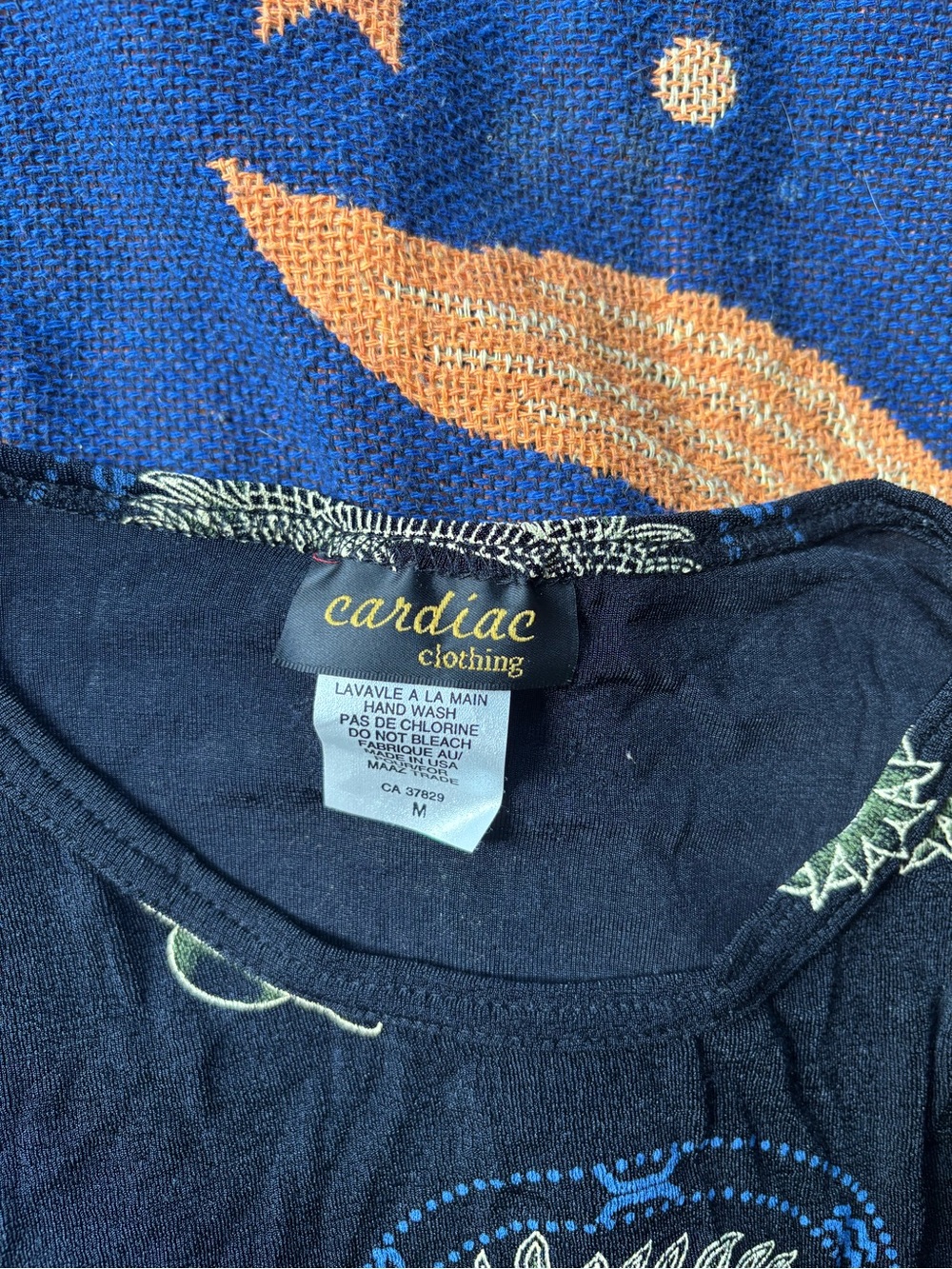90s Celestial Sun & Moon Graphic Long Sleeve Top - Picture 2 of 2